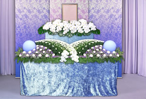 生花祭壇の写真
